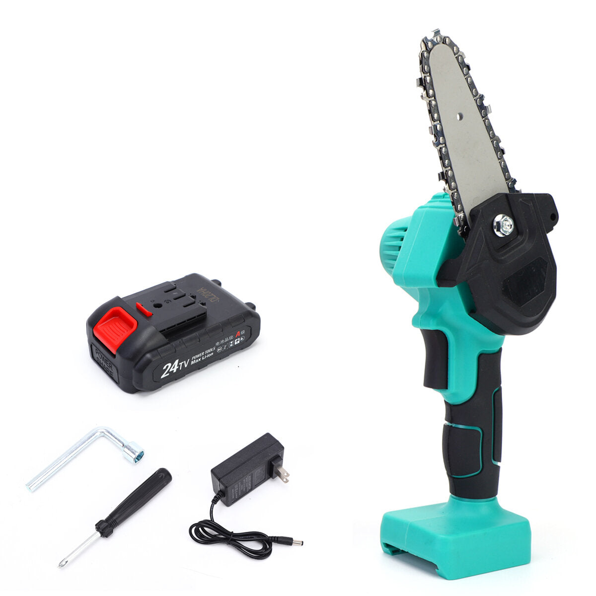 220V Mini Chainsaw Cordless Electric Saw Hand-held Rechargeable Electric Logging Saw With Brushless Motor