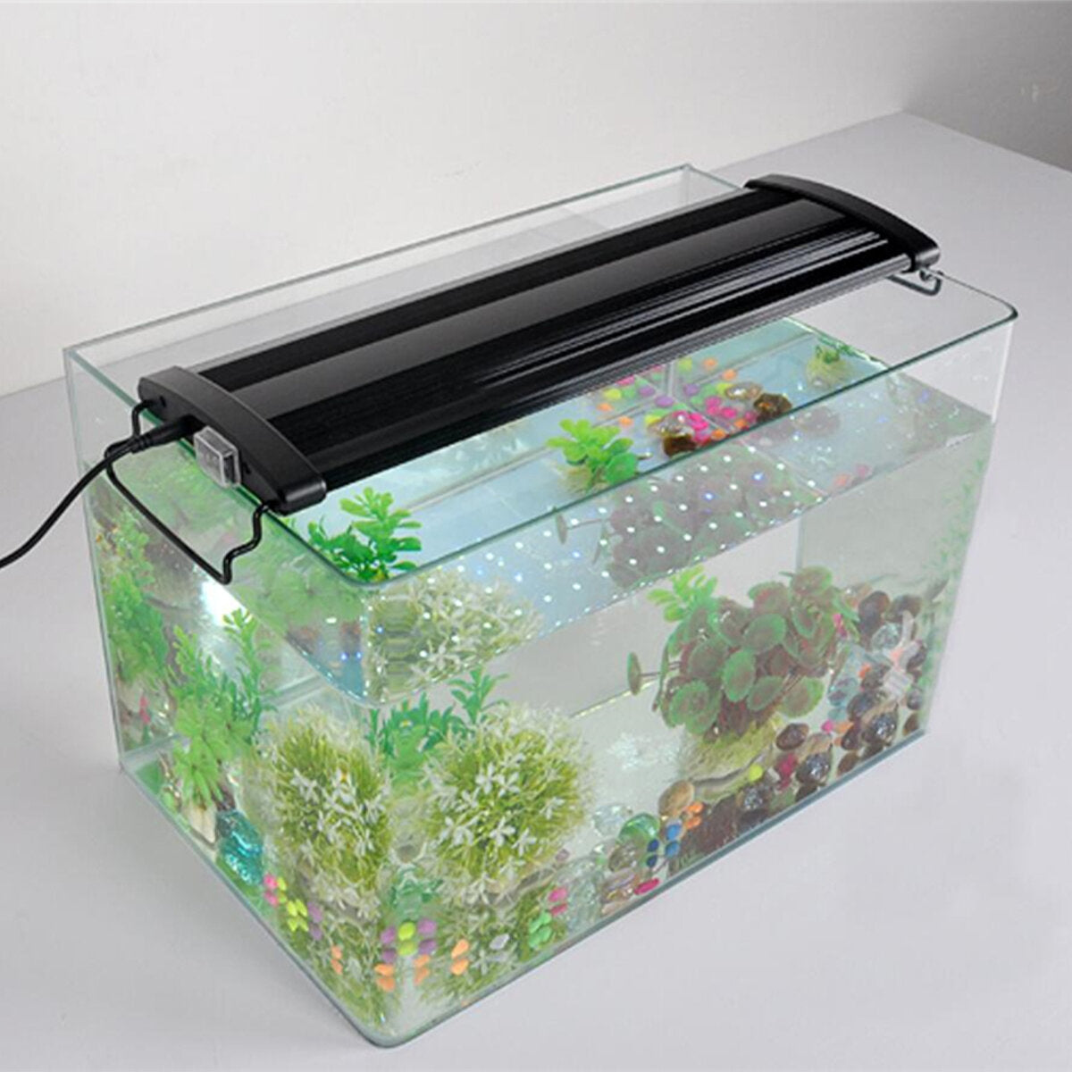 12V 25W 129 LEDs Aquarium Light 30-90cm Lighting Full Spectrum Fish Plant Tank Bar LED Lamp Pet Supplies