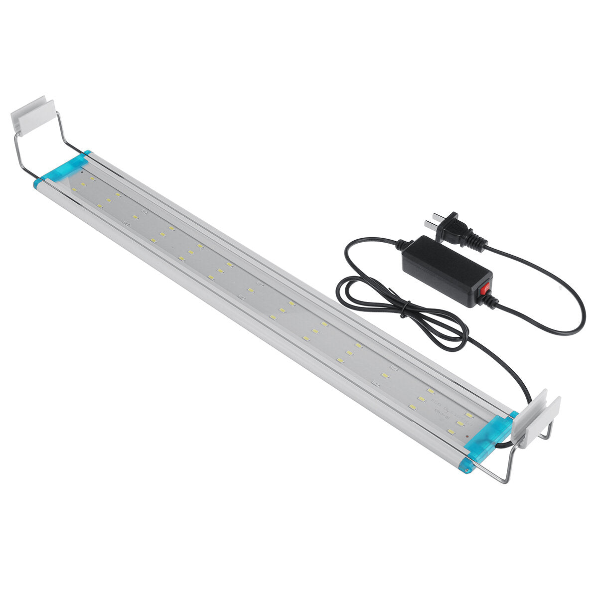 Super Slim LEDs Aquarium Light Aquatic Plant Light 20-60CM Extensible Waterproof Clip on Lamp For Fish Tank Blue White Light