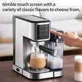 20Bar Semi-Automatic Coffee Machine with Auto Milk Frother One-Touch Operation for Espresso Cappuccino Latte