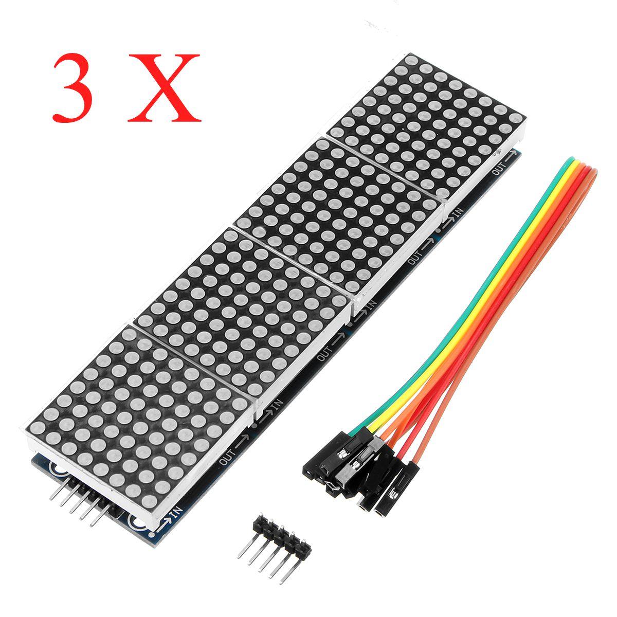 3Pcs Dot Matrix Module 4-in-1 Display Screen