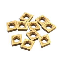 10Pcs CCMT060204 US735 CCMT21.51 CNC Carbide Inserts For Steel/Stainless Steel