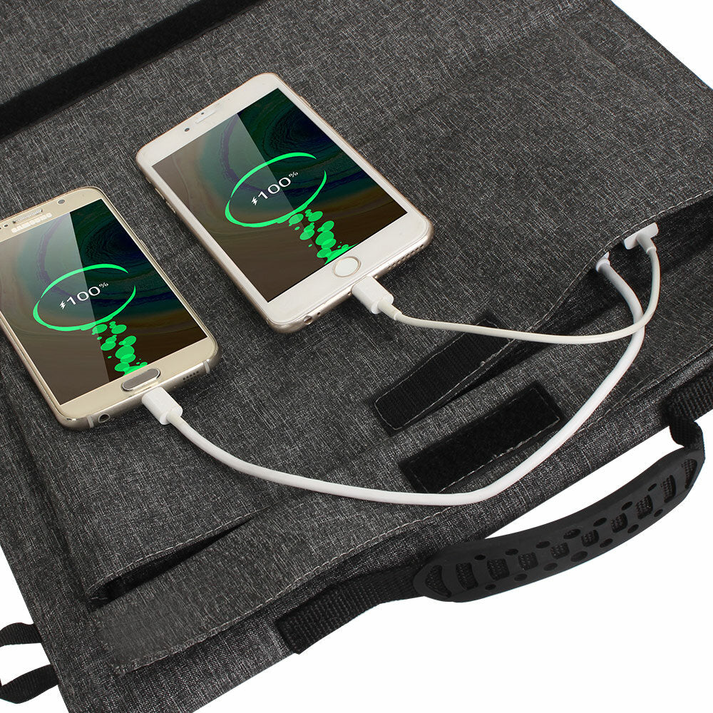 40W Solar Panel Mini Foldable Waterproof Battery Charger with DC & PD & USB Output for Car Camping Mobile Phone