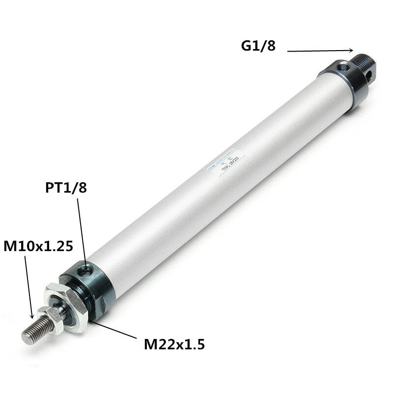 25mm Bore 200mm Stroke Double Acting Mini Pneumatic Air Cylinder
