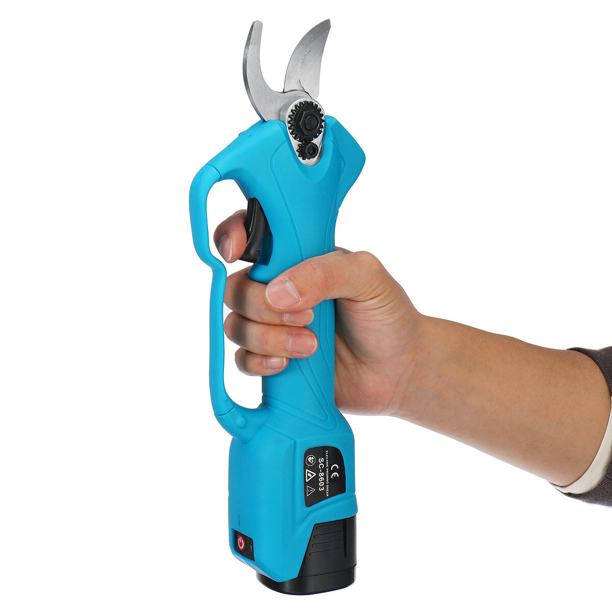 16.8V 2000mAh 25-32mm Cordless Secateur Electric Pruning Shear Telescopic Pole Branch Cutter Scissor