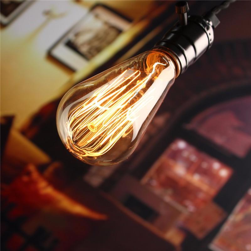 60W Retro Vintage Industrial Style Filament Light Bulb Lamp AC110V/220V
