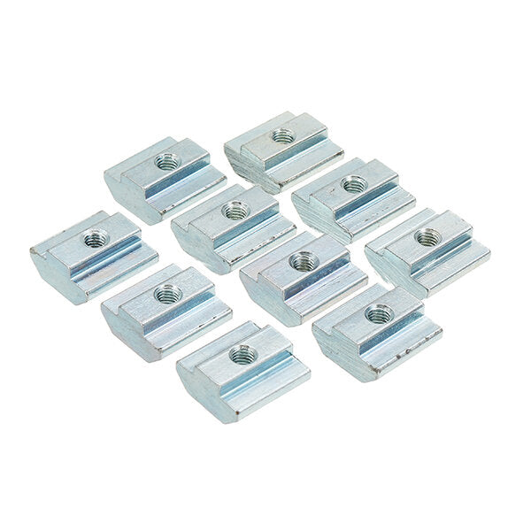 20pcs M5 T Sliding Nut Zin Plated Carbon Steel T Sliding Nut for 4040 Aluminum Profile