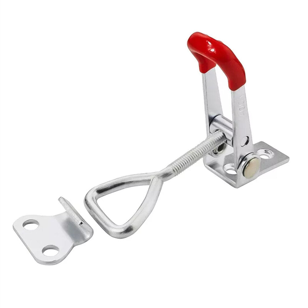 Heavy-Duty Iron Galvanized Toggle Latch Clamp, Rust-Resistant, Easy Install, 100kg Holding Force, Versatile for Various Applications