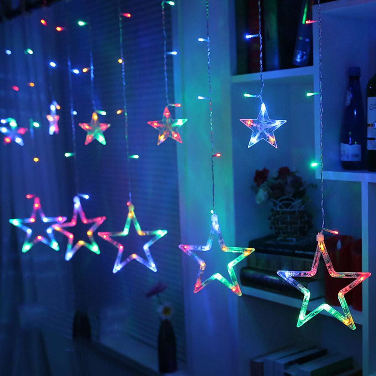 138LEDs Star Fairy String Light House Style Colorful Lamp Wedding Party Holiday Home Christmas Decor AC110V/220V