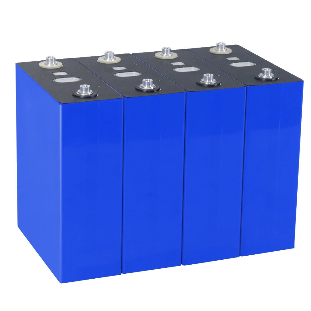 4Pack 314Ah LiFePO4 Lithium Prismatic Battery Cell 8000+ Deep Cycle Battery Grade A Power Supply for Solar Systems,Golf Cart,Motor,Off Grid