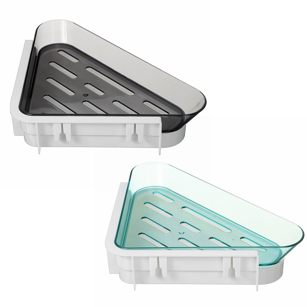 Wall-mounted Bathroom Corner Storage Rack Corner Shelf Cabinets Bathtub Bath Shower Caddy Drain Basket Kitchen Organizer