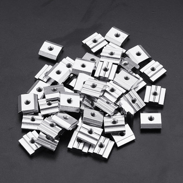 50pcs 30M4 T Sliding Nut M4 Block Square Nuts for 3030 Aluminum Profile
