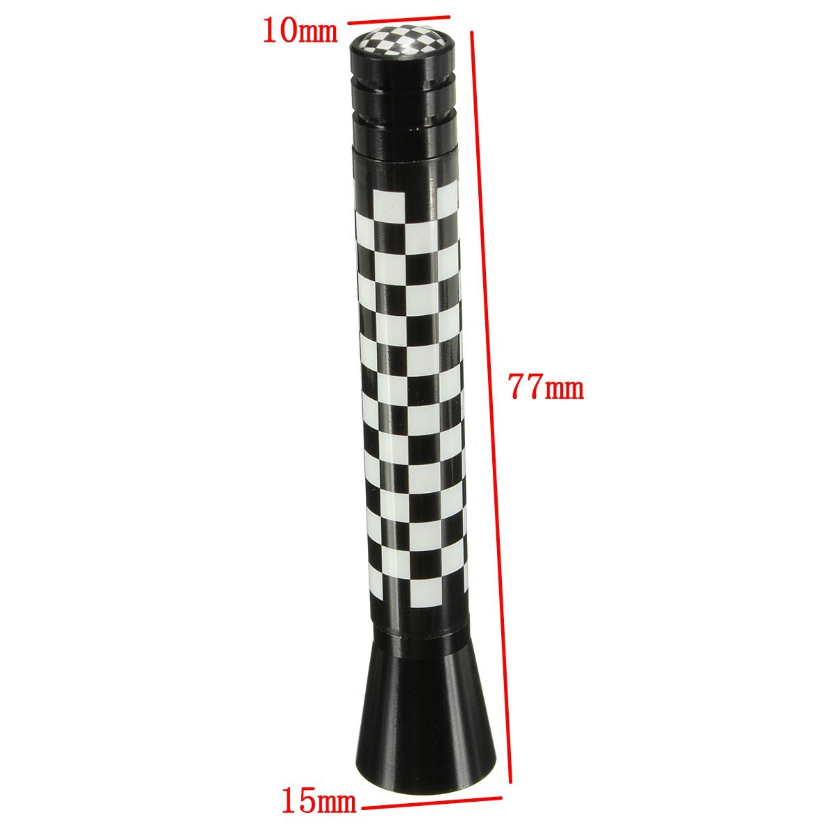 7.7cm/10.7cm Union Jack UK GER Flag Carbon Fiber Grid Car Antenna