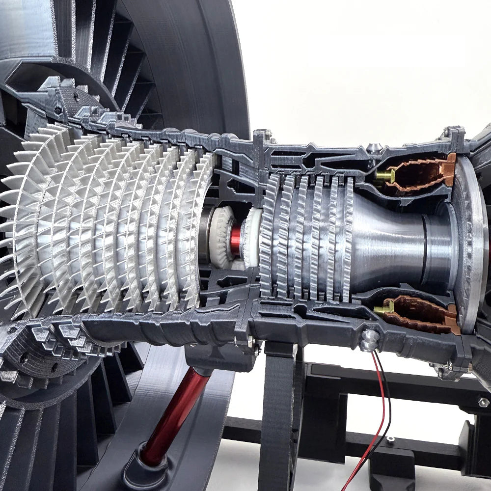 1/6 Scale Highly Restored Super RR Trent 900 Aircraft Turbofan Engine Model RTR 55cm / 22in Physics Experiment Science Education Toys