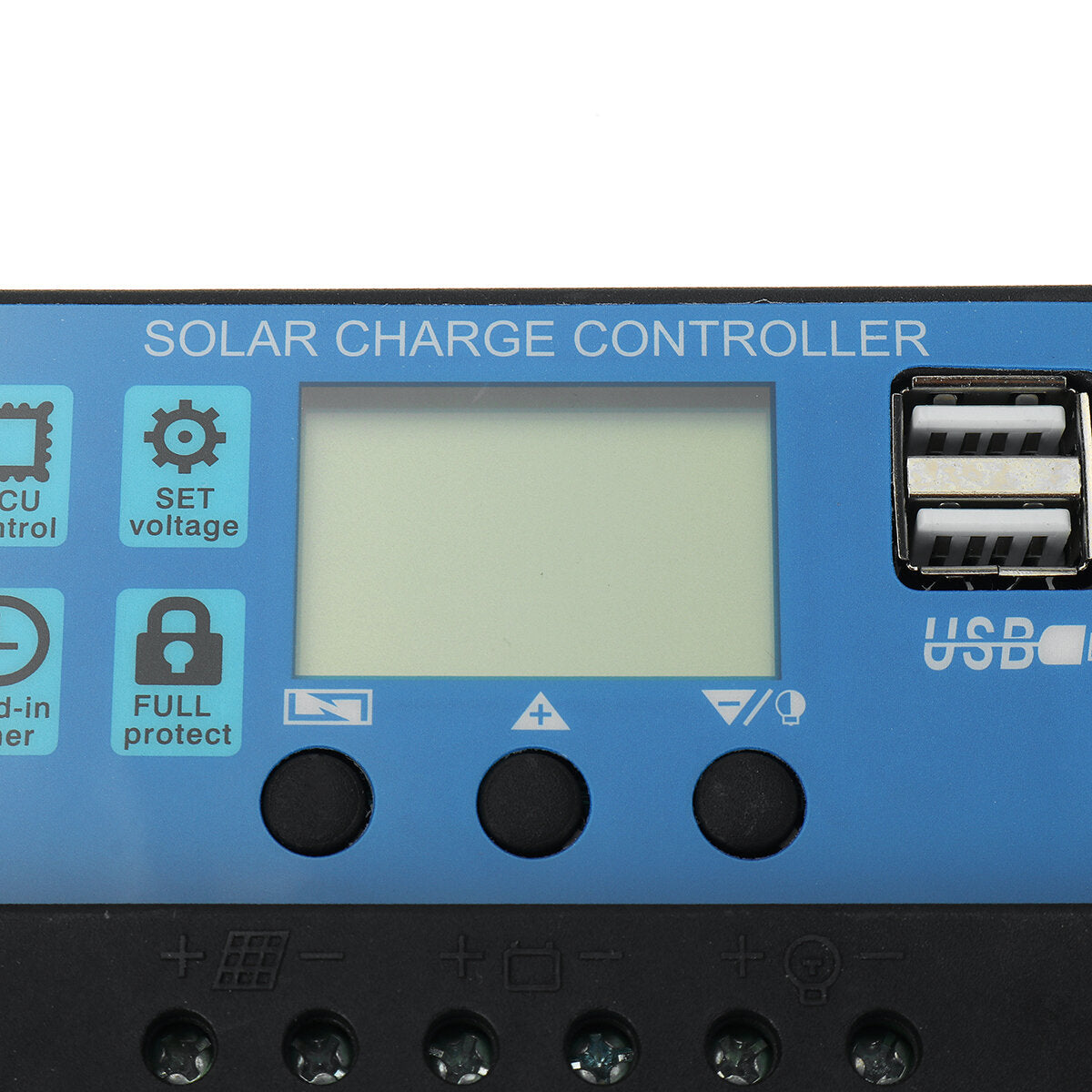 18V 30W Solar Panel Dual DC&USB Monocrystaline Flexible Solar Charger w/ 10A Solar Controller