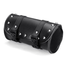 Motorcycle Front Fork Tool Saddlebags Pouch Luggage Black Leather