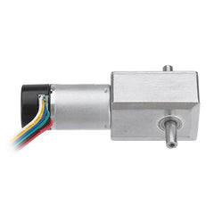 DC 24V Double Shaft Motor Reduction Gear Turbine Worm Self-locking Low Speed Motor