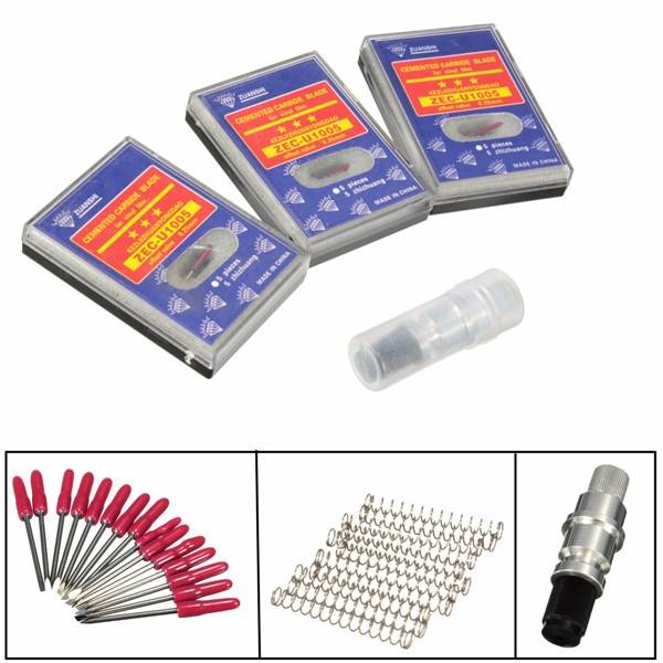 Graphtec Blade Holder with 15pcs 45 Degree Vinyl Cutter Plotter Cutting Blades