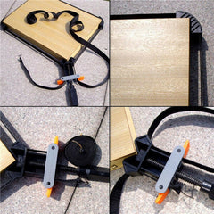 4-Jaw Rapid Clamp Corner Band Strap with Canvas & Plastic, 4m Length, Ideal for Picture Frames & Odd Shapes