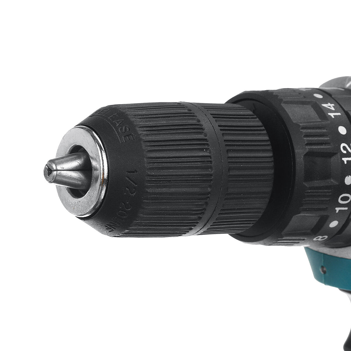 3 in 1 Cordless Impact Drill 13mm Chuck LED Flat Drill Screwdriver Hammer W/ 1/2pcs Battery