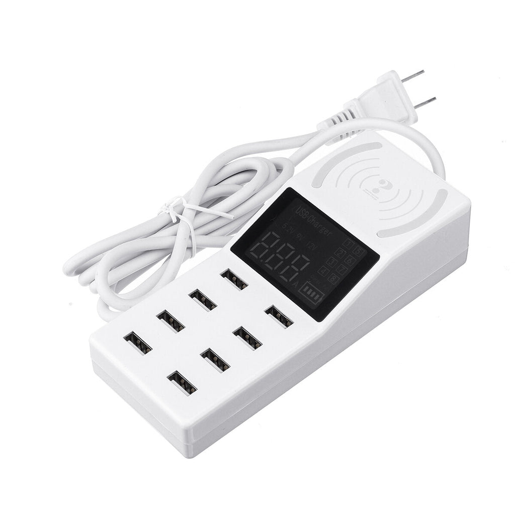 Upgrade Version Multiple USB Charger Intelligent 8-Port Desktop Charger Wireless Charger Charging Station