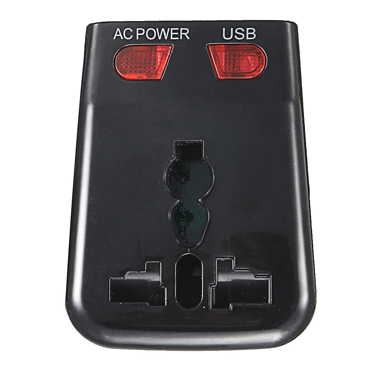 125-250V Universal World Travel Adapter Plug Dual USB Port w/ Surge Protector