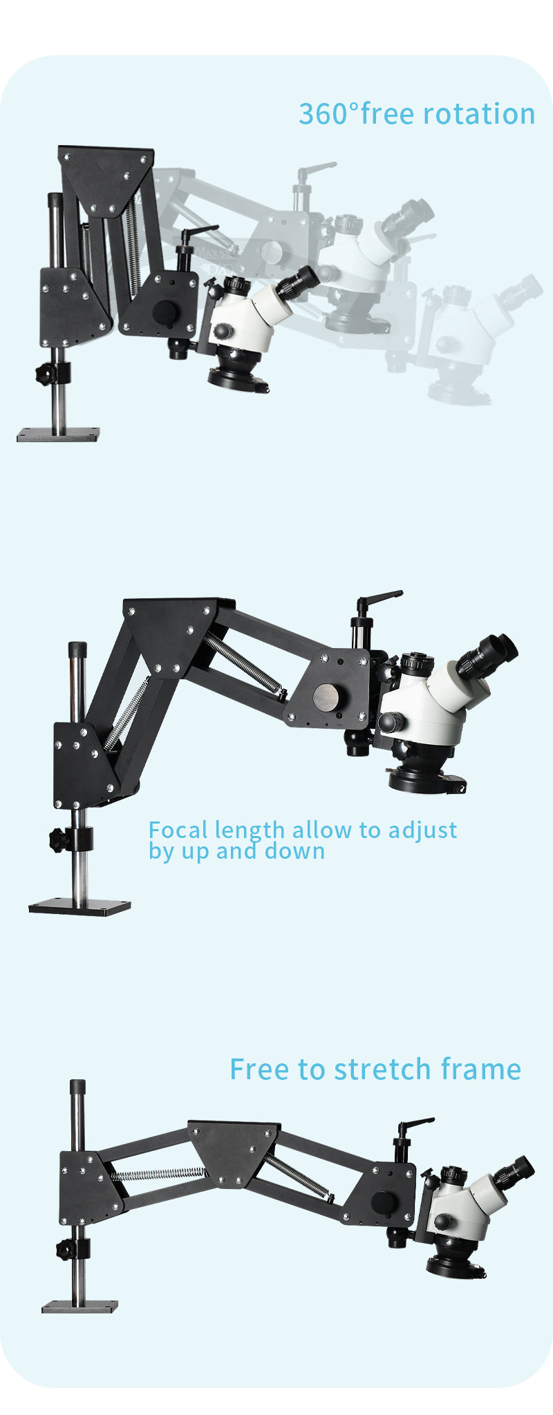 4K Binocular Stereo Microscope Magnifier Stand Diamond Setting Microscope Camera EU Plug For Jewelry Optical Tools