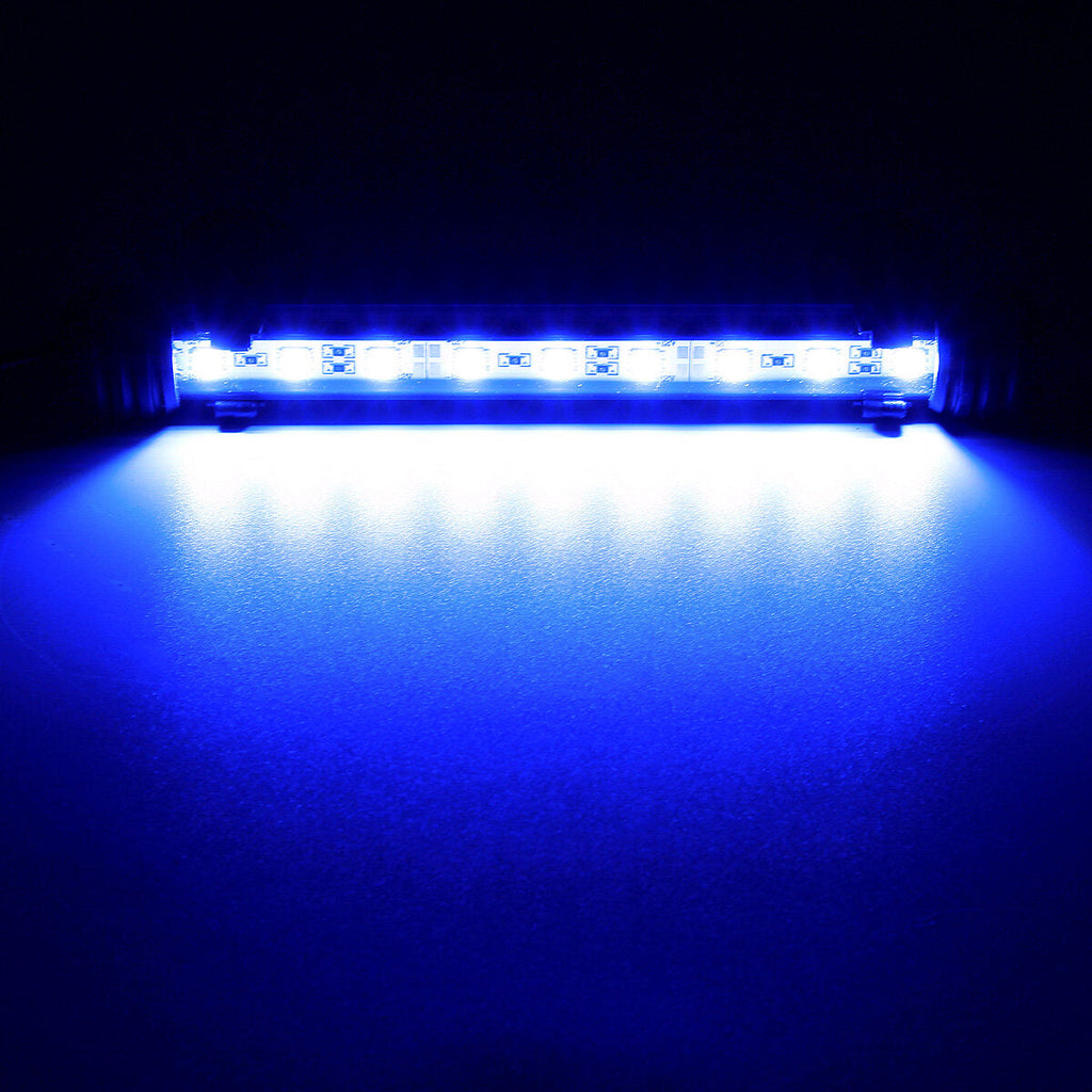 Blue White 62cm 69 LEDs Aquarium Tank Bar Light Waterproof Stick Strip Lamp 220V Fish