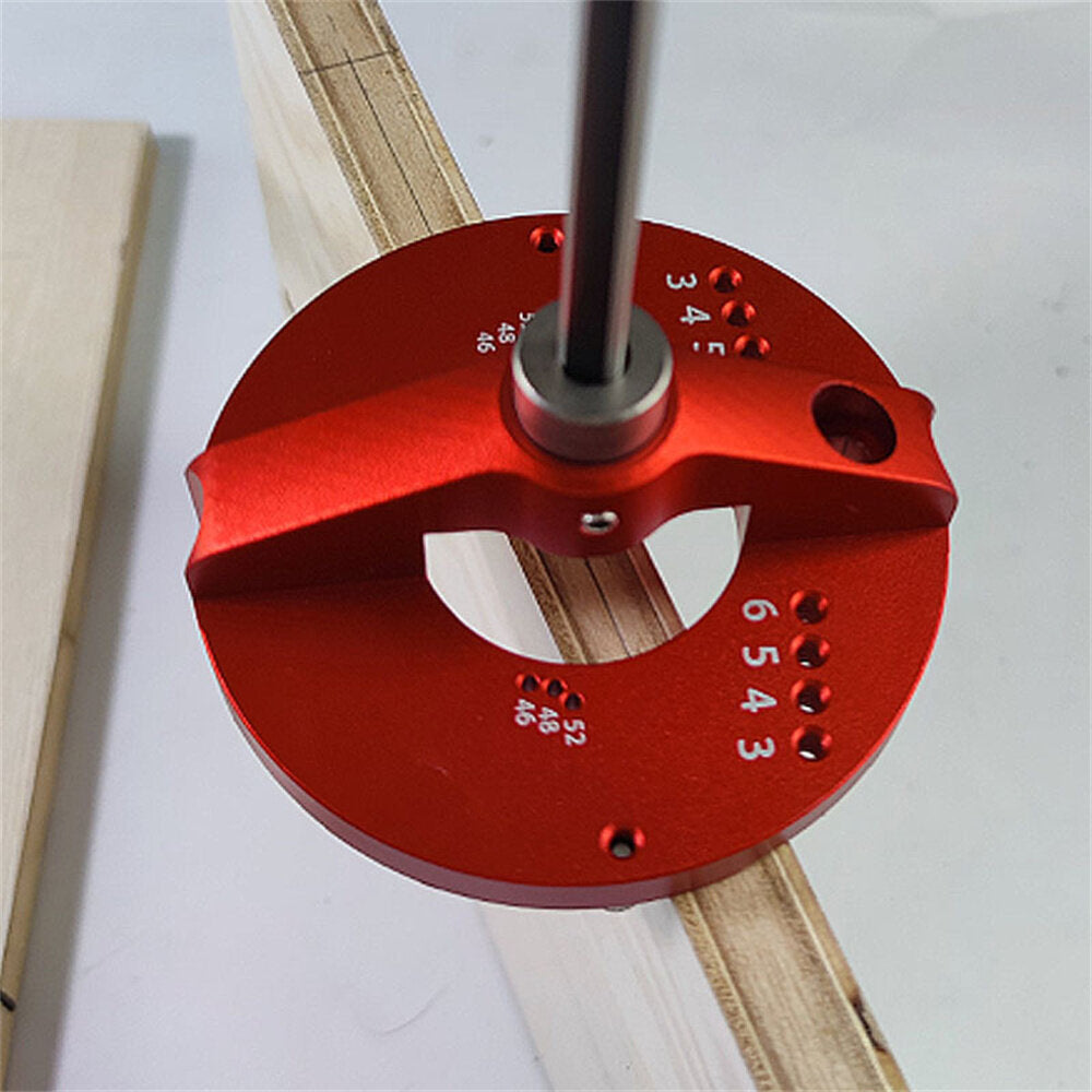 35mm Chain Hole Locator Punch Jig for Woodworking - Durable Aluminum Alloy Tool for Hinge Installation & DIY Projects