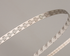 Stainless Steel Laser-Etched Ruler with Adhesive Backing, Dual Measurement, Sleek Silver Finish - Choose Length 0.6m to 2.5m