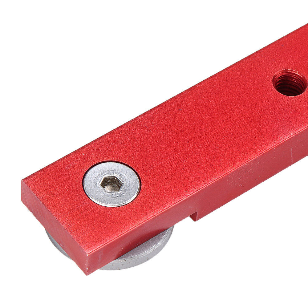 Aluminum Alloy Miter Bar for Table Saw, Adjustable 300mm/450mm/650mm/880mm, Universal Fit for T Slot Miter Track, Red