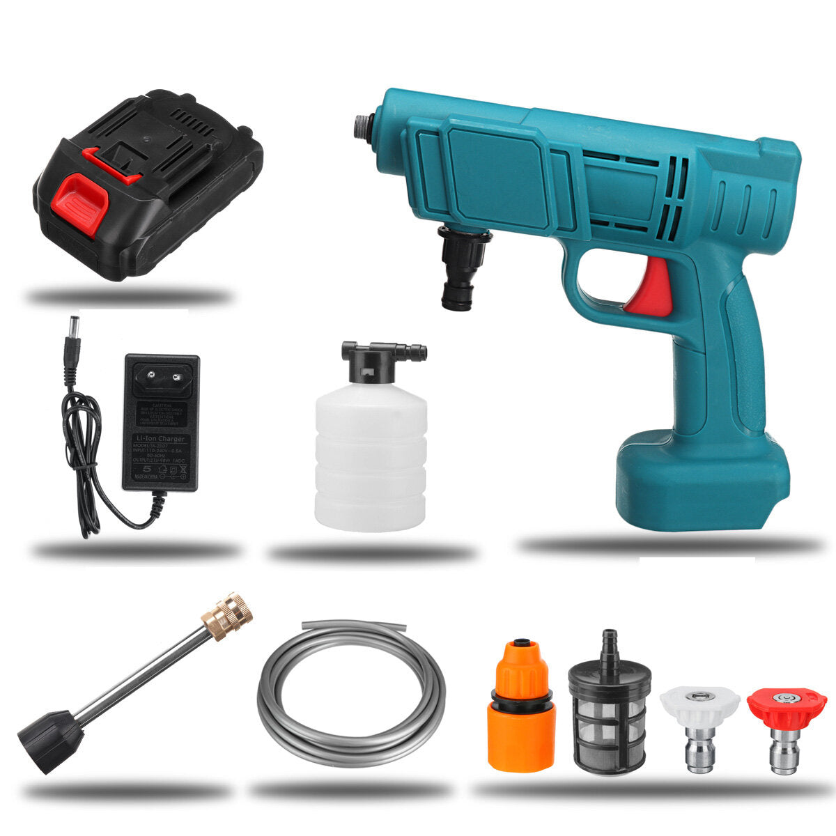88VF Cordless High Pressure Washer Car Washing Spray Guns Water Cleaner For Makita