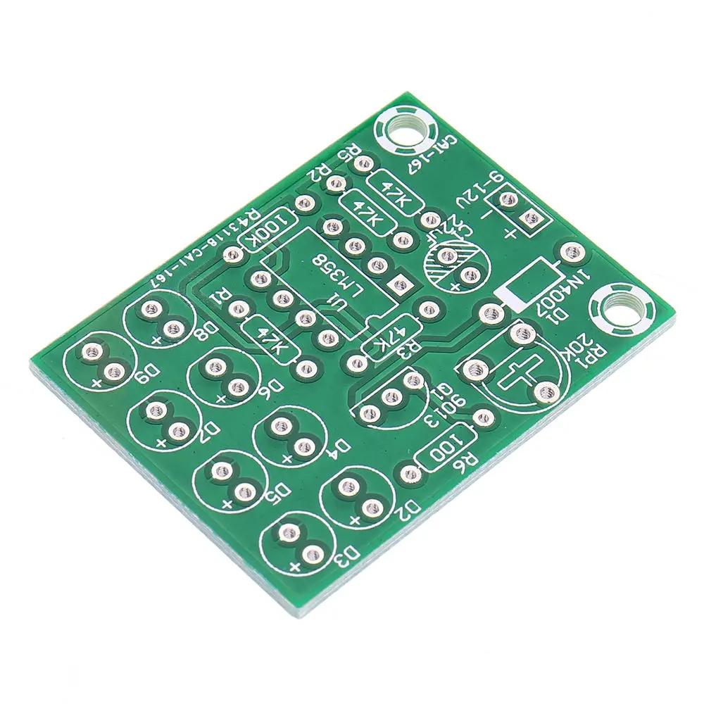 3Pcs LM358 Breathing Light Production Kit Electronic DIY Training Parts Electric Vehicle Modification LED Blue Flash