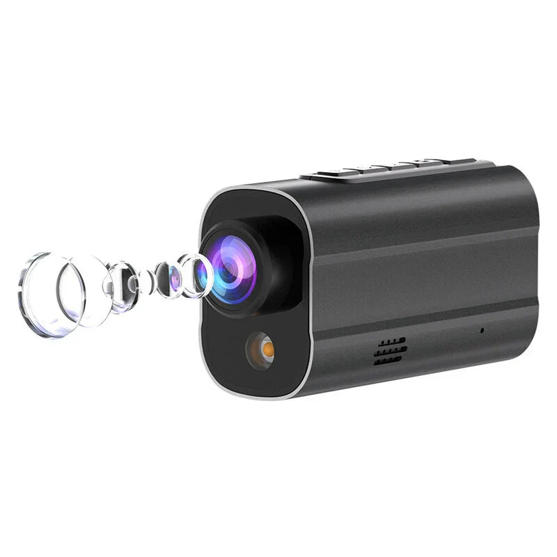 5K Action WiFi Camera Road Bike Motorcycle Helmet Camera Anti-shake Riding Bicycle Drive Recorder with Led Light Flashlight