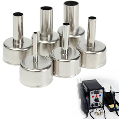 6Pcs 3/5/6/8/10/12mm Circular Nozzles For Hot Air Soldering Station 858A 858D
