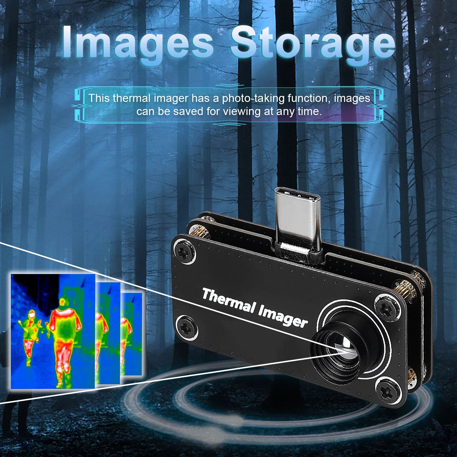 GreenZech Mobile 32 | Ultra-Portable Smartphone Thermal Camera | -20°C to 1000°C Extreme Temperature Measurement | Android Type-C Thermal Imager