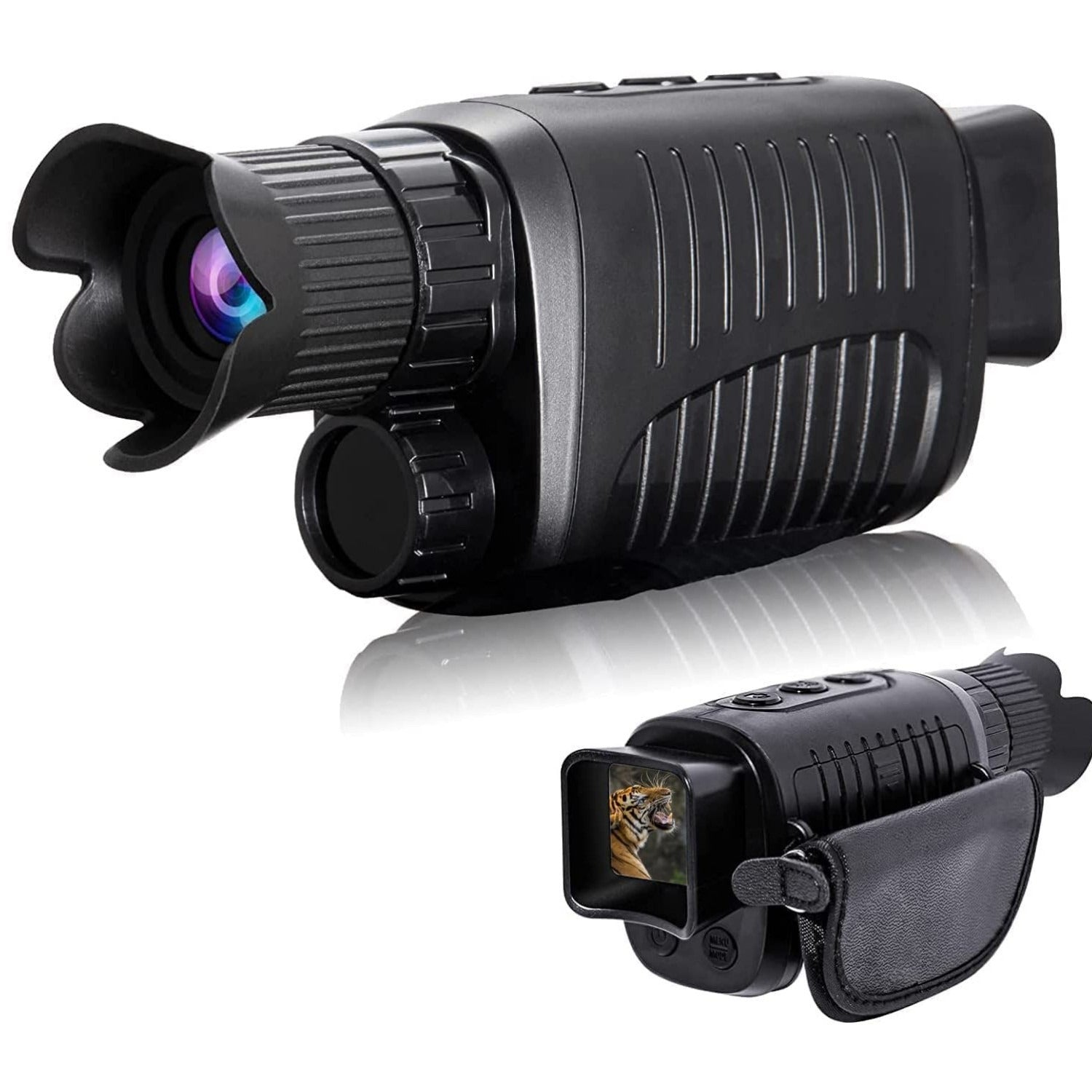 1080P HD Night Vision Monocular, 5X Zoom, 300m Infrared Camera, IPX4 Waterproof, Outdoor Hunting Telescope