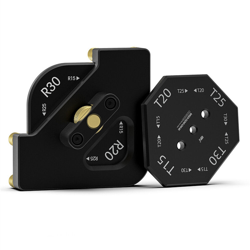 Multifunctional Woodworking Tool - Quick Change Corner Gauge for Precision Chamfering, Rounding & Beveling - Durable Aluminum Alloy