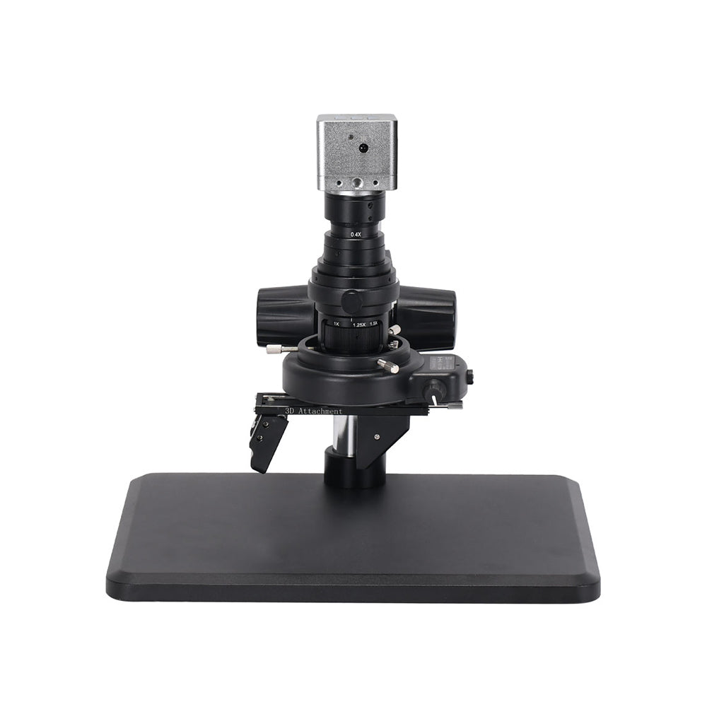 Real 4K UHD 3D Microscope Camera 7- 200X Parfocal Lens Industrial Electronic Digital Microscope for Phone Repair PCB Soldering