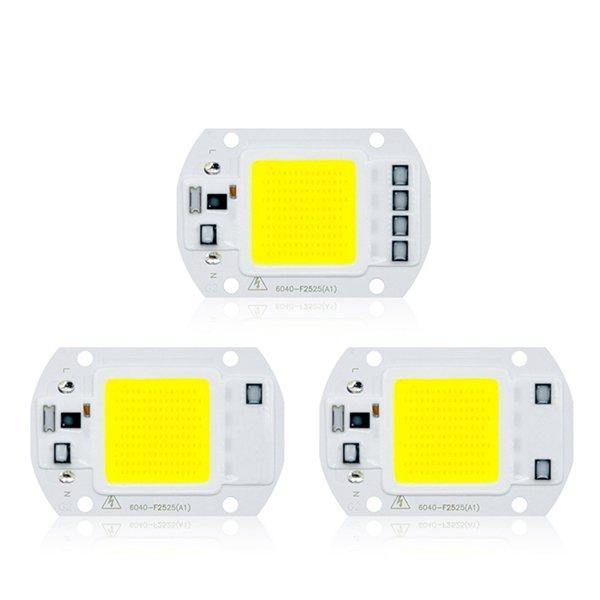 AC110V/220V 20W 30W 50W White/Warm White COB LED Chip 40X60mm for DIY Flood Light