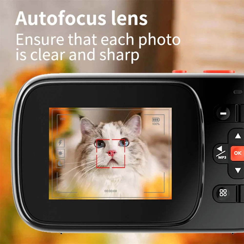 72MP Digital Camera for Photography and Video Dual HD Screen 16x Zoom Portable Cameras Gifts for Girls Boys and Kids