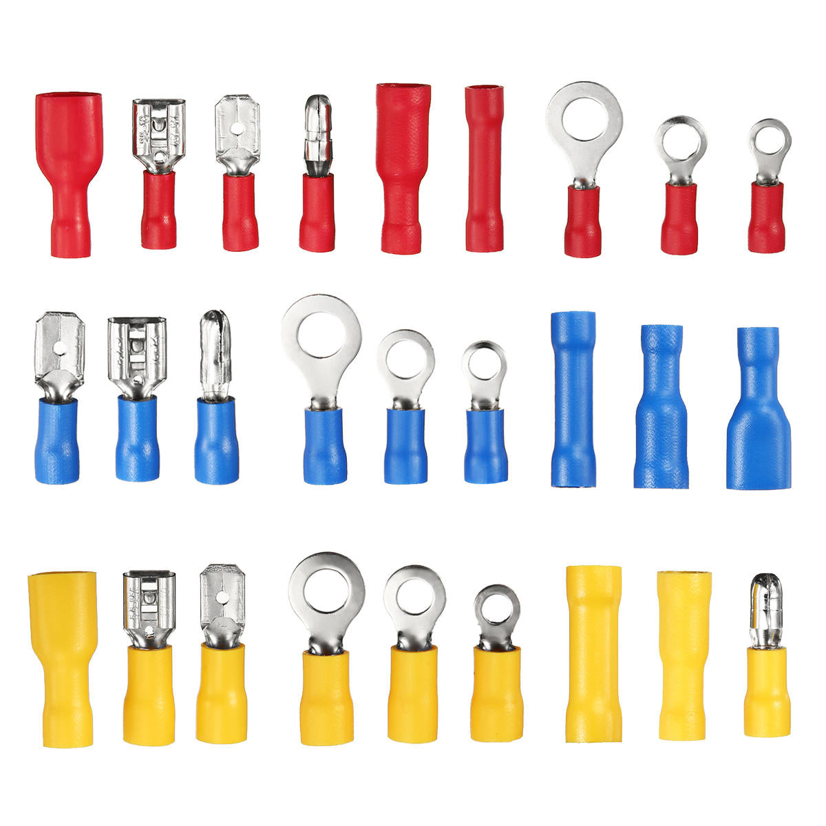Insulated Cable Terminals Crimping Pliers Cable Lugs Set with 700 Pieces Electrical Connectors Crimp Connectors