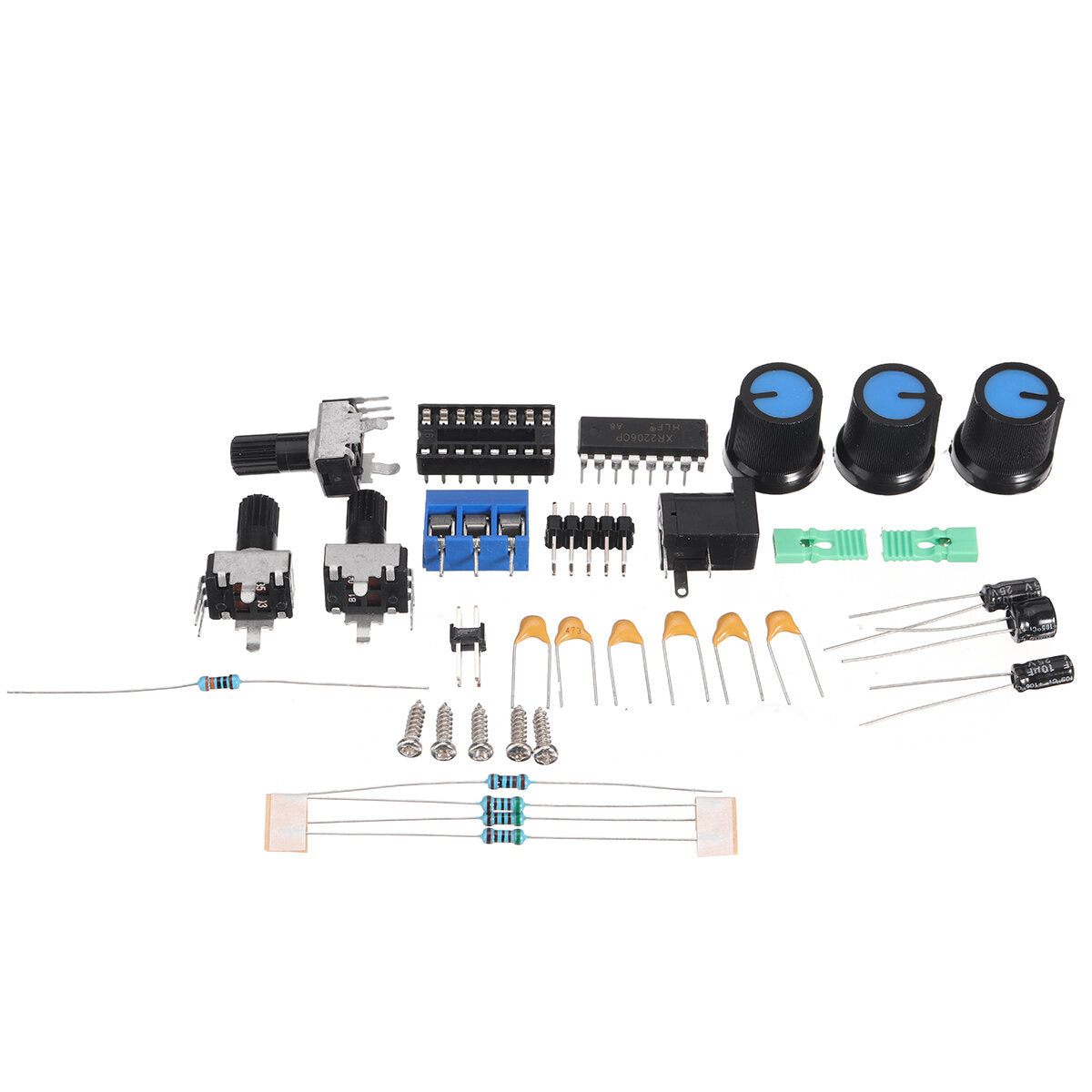 Function Signal Generator DIY Kit Sine Triangle Square Output 1HZ-1MHZ