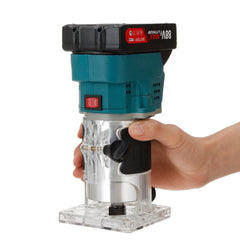 850W 30000rpm Wood Electric Hand Trimmer Woodworking Engraving Slotting Trimming Hand Carving Machine Wood Router With Battery