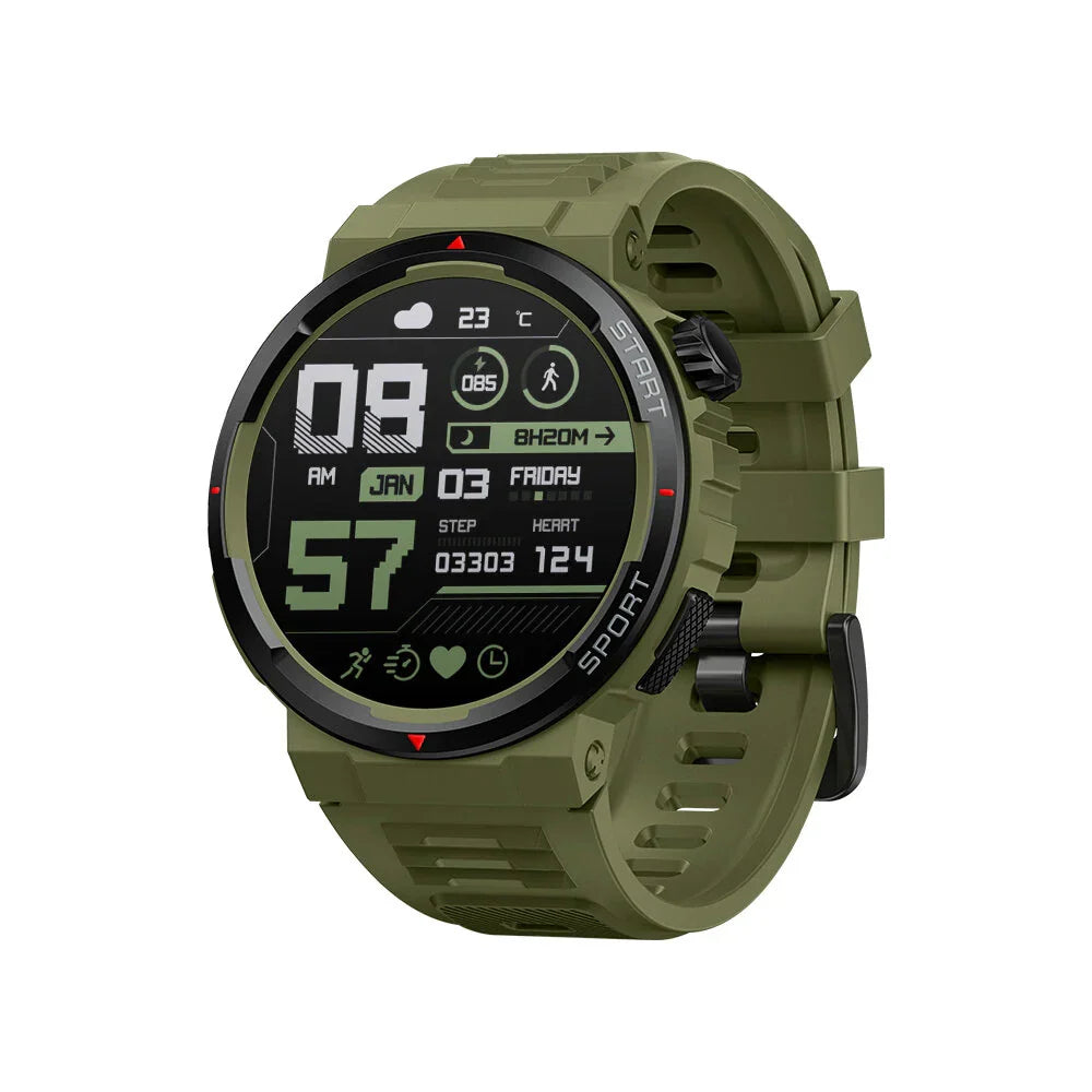 1.43 inch AMOLED Stainless Steel Navigation Crown IP68 Waterproof Realtek8773 Voice Calling 100+ Sport Modes 24H Health Monitor SpO2 Smart Watch