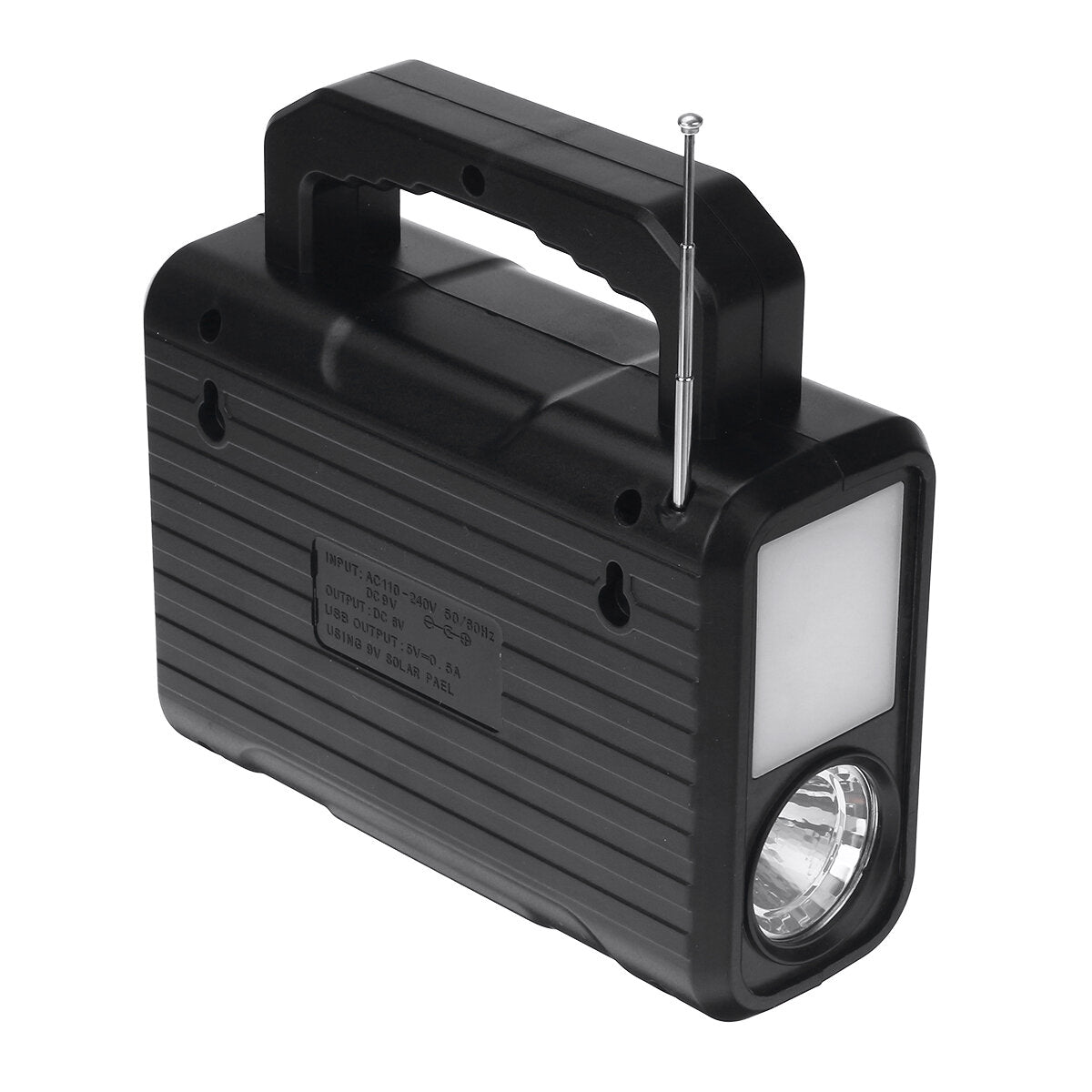 6V 3.5W Portable Outdoor Solar Power Panel With Super Bright Energy Saving Lamp And Bluetooth Radio FM