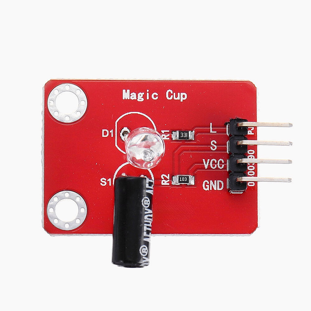 Brick 2Pcs Magic Light Cup Sensor Modules(pad hole) with Pin Header Digital Signal