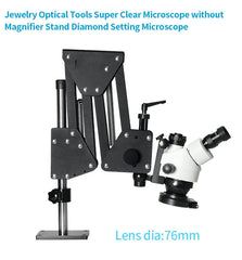 4K Binocular Stereo Microscope Magnifier Stand Diamond Setting Microscope Camera EU Plug For Jewelry Optical Tools