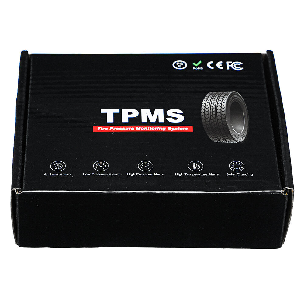 Motorcycle Tire Pressure Monitoring System Real Time Sun Protection LCD Display 2 External WI Sensor Motor TPMS