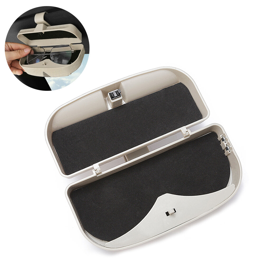 RV Travel Car Sunglasses Case Holder Universa Glasses Cage Storage Boxes Sun Visor Clip Storage Bag